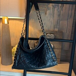 Chanel Black Quilted Chain Shoulder Bag